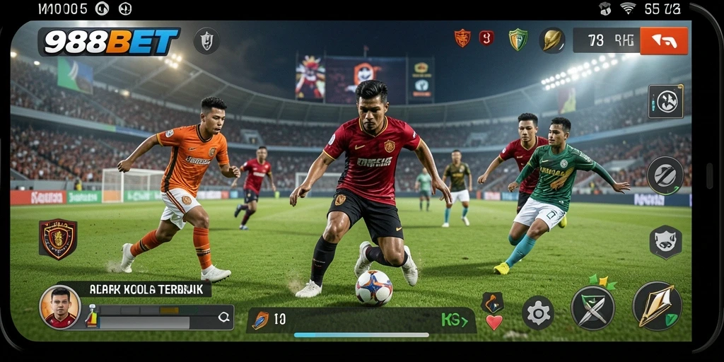 Tampilan gameplay Football yang mendebarkan di 988BET.
