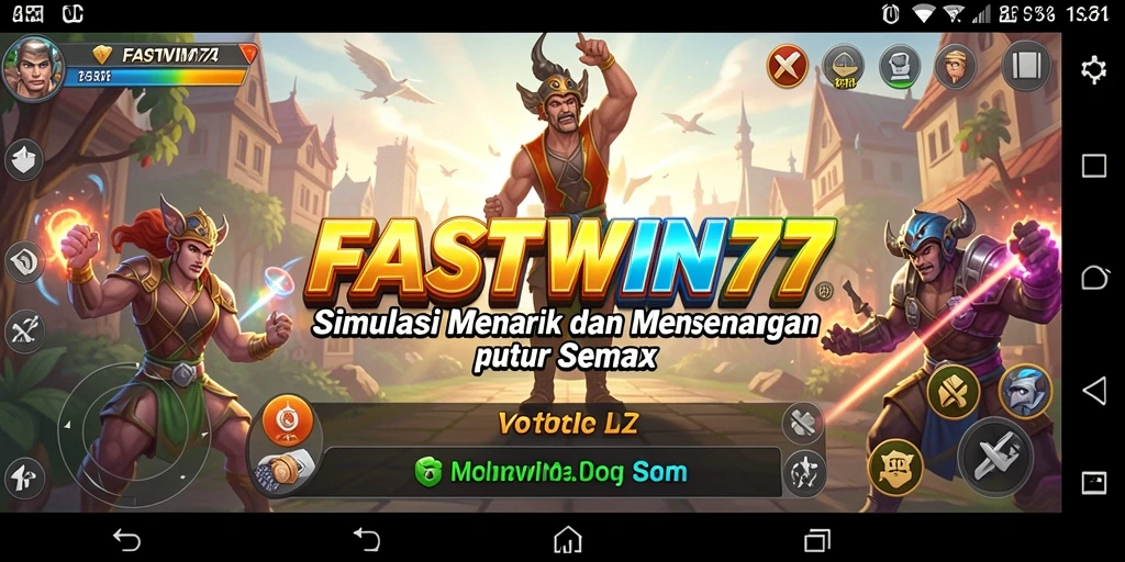 Tampilan gameplay menarik dalam simulasi FASTWIN77.