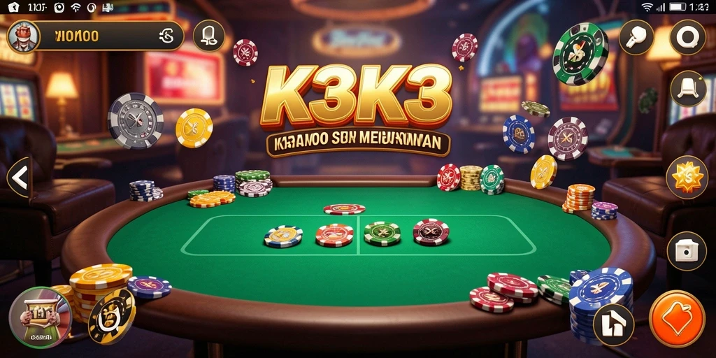 Tampilan gameplay K3K3 yang seru dan mendebarkan.