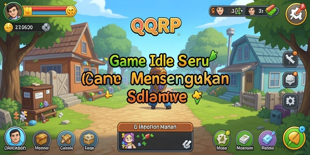 Tangkapan layar gameplay QQRP yang menunjukkan aksi Idle yang menarik.