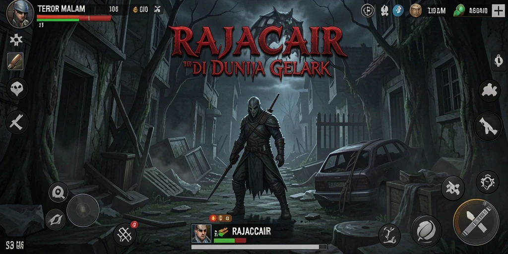 Tangkapan layar gameplay RAJACAIR yang menampilkan momen mencekam.