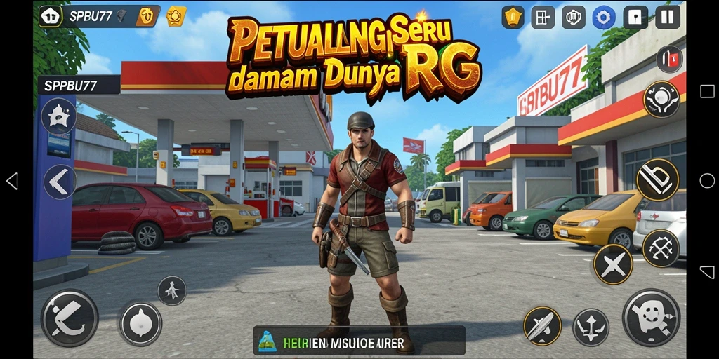 Gameplay RPG SPBU77 yang mendebarkan dan penuh tantangan.